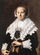 HALS, Frans Portrait of a Woman Holding a Fan USA oil painting artist